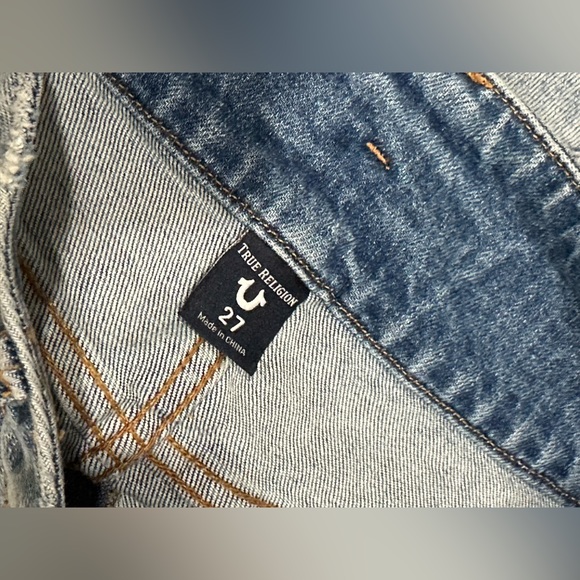 NWT True Religion Rhinstone Denim Skirt - Picture 7 of 11